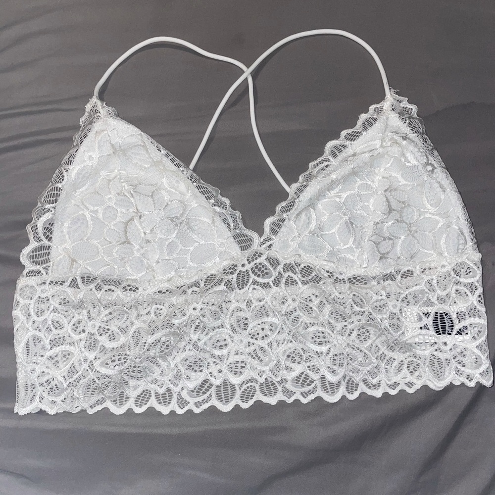White bralette!